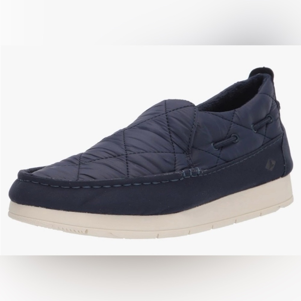 Sperry Moc-Sider Quilted Nylon Navy Slip-On Shoes